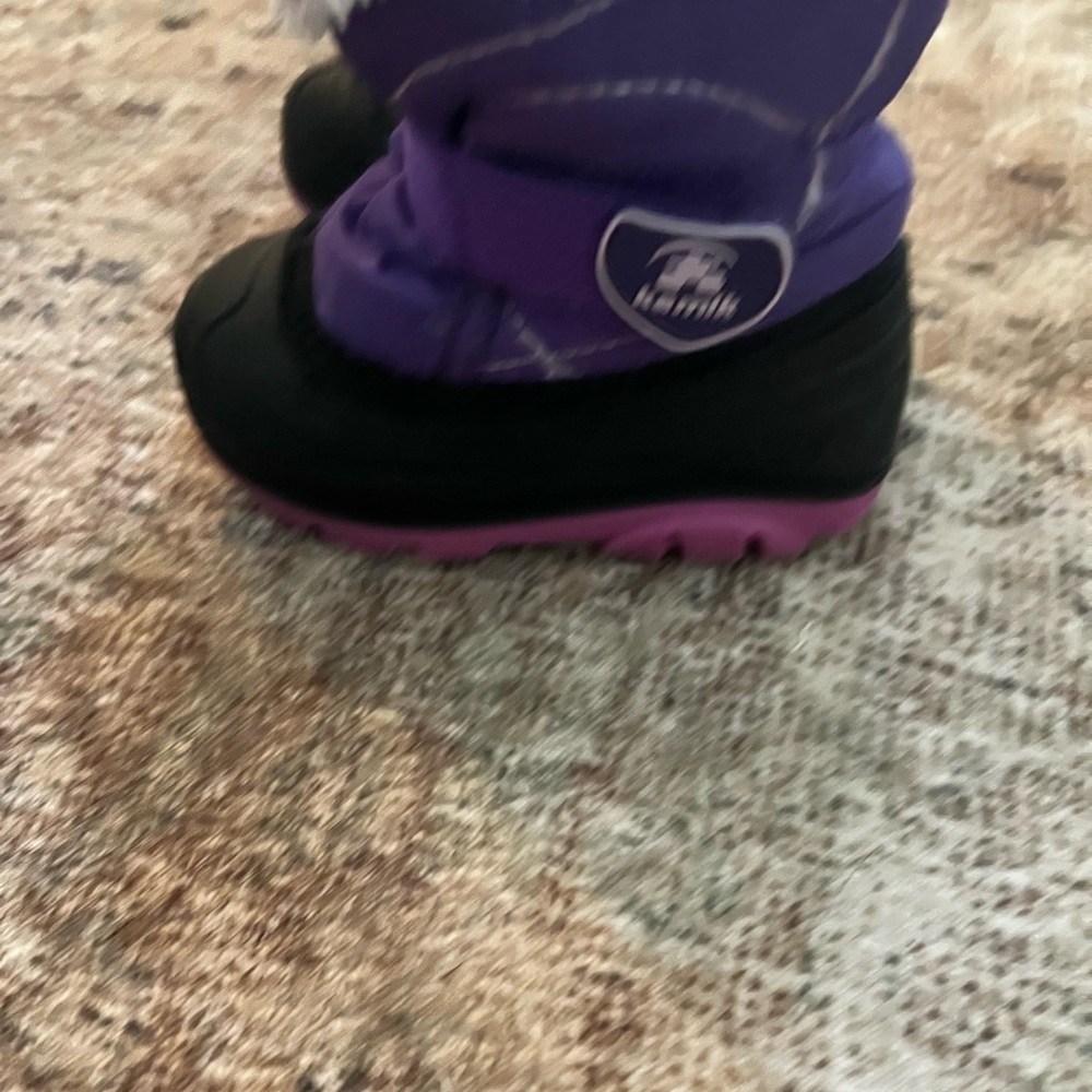 Kamik Purple and Black Winter Boots Size 6 - Picture 3 of 3
